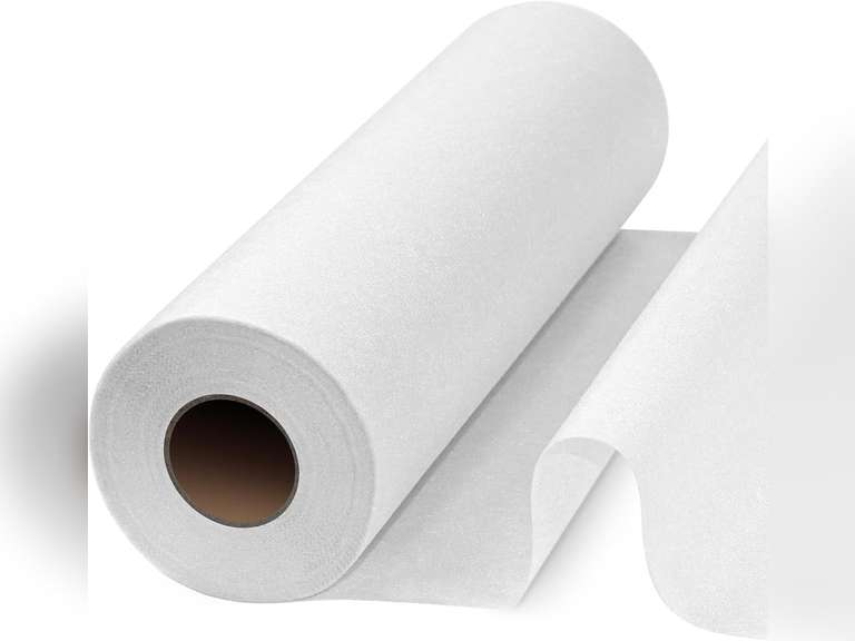 PLANTIONAL Lightweight White Iron-On Non-Woven Fusible Interfacing: 11.6" x 30yd Lightweight Non-Woven Interfacing Iron On Polyester Single-Sided Interfacing for DIY Crafts Supplies 16