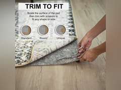 See pictures. Mohawk Home Round Non Slip Rug Pad Gripper 3/8 Thick Dual Surface Felt + Rubber Gripper - Safe for All Floors 105