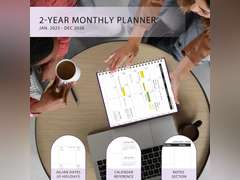 Ymumuda Planner - Monthly Planner 2024-2026, JAN.2025 to DEC.2026, 8.5" x 11", Large Planner with Spiral Bound, Perfect for School & Office Schedule, Purple 6