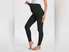 Buttergene Women's Maternity Leggings over the Belly Pregnancy Active Wear Workout Yoga Tights Pants S 20