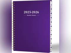 Ymumuda Planner - Monthly Planner 2024-2026, JAN.2025 to DEC.2026, 8.5" x 11", Large Planner with Spiral Bound, Perfect for School & Office Schedule, Purple 6