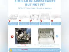 Upgrade OEM 808602302 Dishwasher Lower Dishrack Intended for Frigidaire, Fit for Kenmore Dishwasher Rack 1-Year Service Equipped with 154174501 Wheels Replace Part Number 154432602 154432601 154319706 107