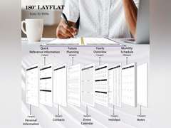 Ymumuda Planner - Monthly Planner 2024-2026, JAN.2025 to DEC.2026, 8.5" x 11", Large Planner with Spiral Bound, Perfect for School & Office Schedule, Purple 6