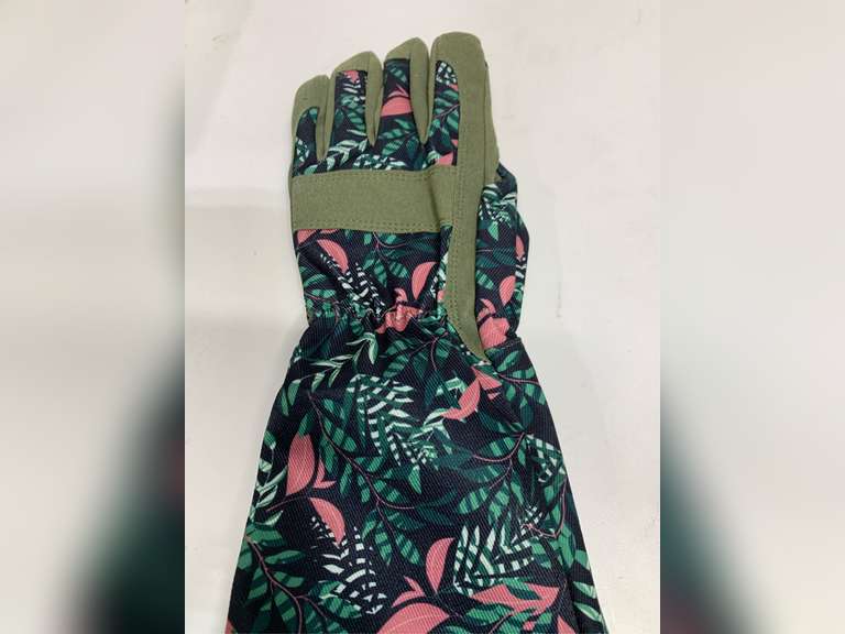 (Similar model)Gardening Gloves for Women, Breathable Long Garden Gloves with Grip, Thorn-Proof Leather Work Gardening Gloves M 13