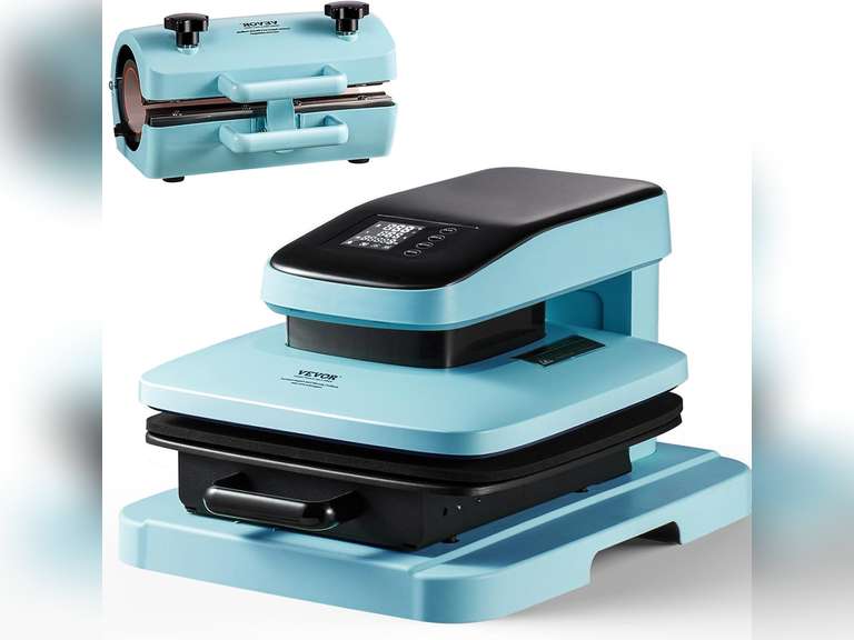 VEVOR 2 in 1 Auto Heat Press Machine with 30 OZ Tumbler Press, Auto ...