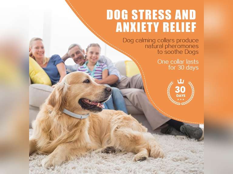 Dog Calming Collar, Dog Pheromones Calming Diffuser Calming Collar for Dogs Adjustable Size Dog Anxiety Relief Up to 30 Days (6) 16