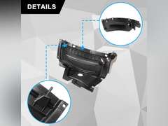 1 Pair Front Section Fender Liners Compatible with Audi A6 Quattro S6 2012-2015 Replace# 4G0853888C 4G0853887C AU1243100 AU1242100 LH & RH Front Section Wheel Fender Flare 73