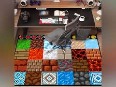 Game Rug Teen Boys Carpet with Pixel Game Element Decoration, 8 Bit Old Game Rugs for Boy s Bedroom Living Room Playroom, Non-Slip Children Gaming Area Rugs (79" x 59") 90