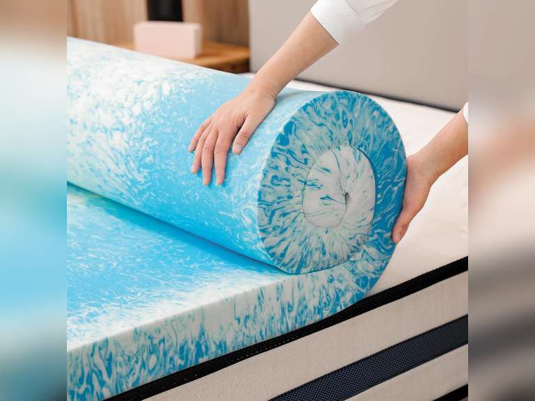 2 Inch Gel Memory Foam Mattress Topper, Queen Size Cooling Bed Topper for Back Pain & Pressure Relief 49