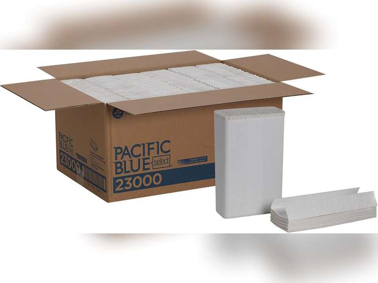 Georgia-Pacific Blue Select Premium 2-Ply C-Fold Paper Towels by PRO , White, 23000, 120 Towels Per Pack, 12 Packs Per Case 47