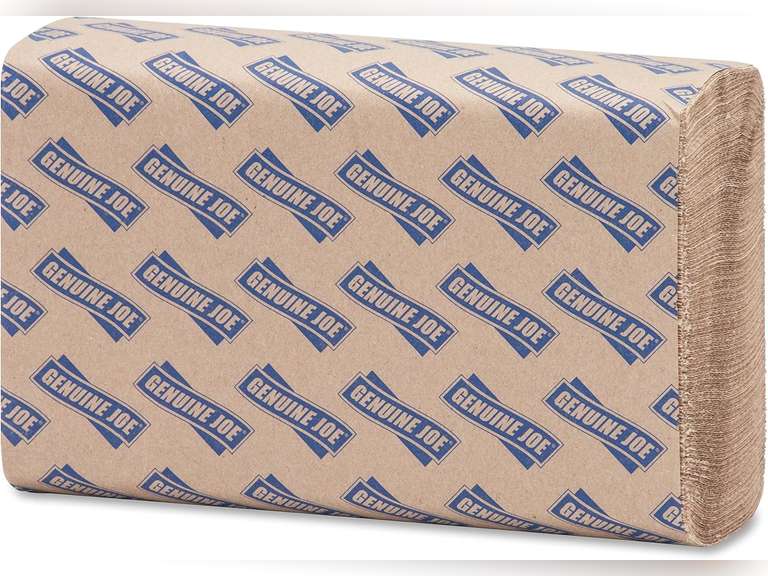 Genuine Joe GJO21040 Multifold Natural Towels, 9.25" x 9.40",Packaging may vary, Pack of 4000 26