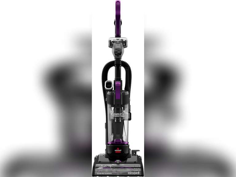 Bissell CleanView Compact Turbo Upright Vacuum with Quick Release Wand, Full Size Power, Compact Size for Apartments & Dorms, 3437F 80