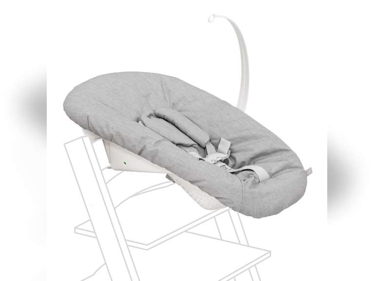 Tripp Trapp Newborn Set, Grey - Convert The Tripp Trapp Chair into Infant Seat for Newborns Up to 20 lbs - Cozy, Safe & Simple to Use - Compatible with Chairs After May 2003 149