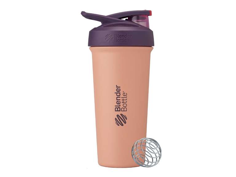 BlenderBottle 25oz Strada Sleek Stainless Steel Tumbler - Peach/Plum 25