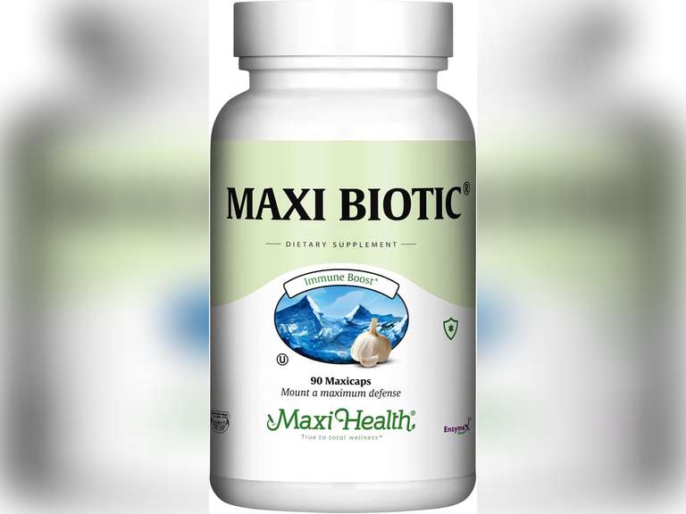 Maxi Health - Maxi Biotic Aged Garlic Extract Capsules (90 Count) | Kyolic Garlic Supplement with Spirulina, Echinacea, Oregano and Enzymax - Natural Antioxidant - Wellness Support 25