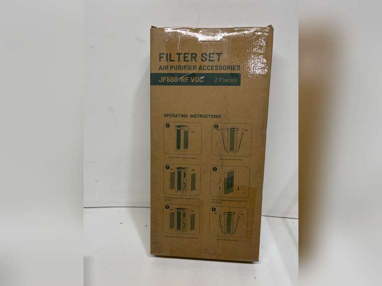 Jaf nda JF888 Replacement Filter, 2-Pack VOC Filters, with 4.4lb Activated Carbon & Granular SP-Permanganate, Remove Formaldehyde,VOCs,Smoke 95