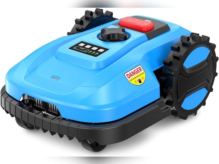 20V 4.0Ah Robotic Lawn Mower 1/4 Acre / 10,890 Sq. Ft, Automatic Lawnmower APP Control with Schedule, Self-Charging, Bluetooth Wi-Fi Connect, Cut to Edge 599