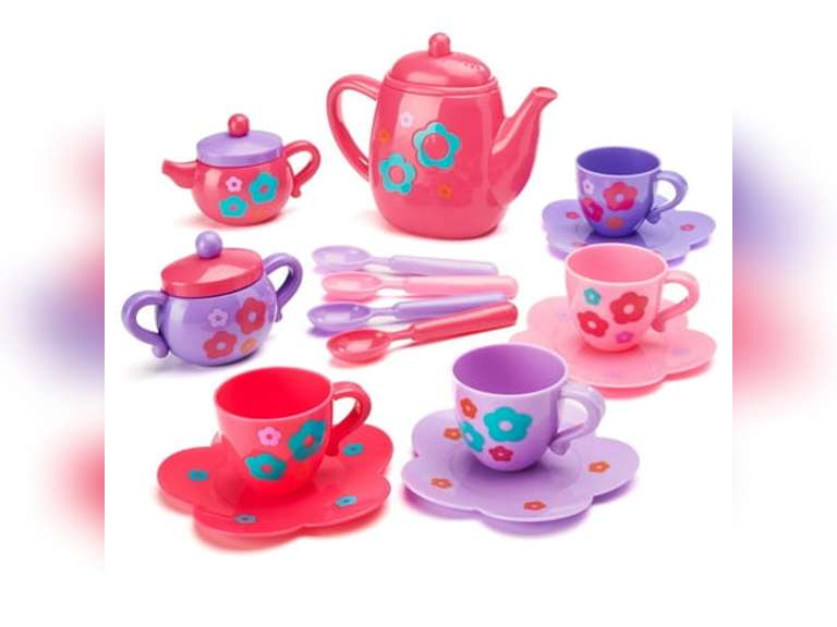 Kid Connection Tea Play Set with Light and Sound, 18 Pieces, Toddler Toys 5