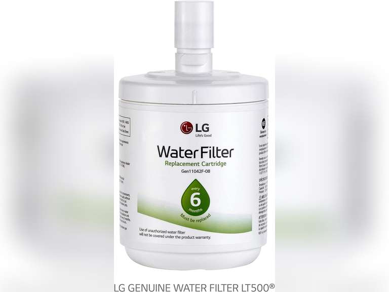 LG LT500P - 6 Month / 500 Gallon Capacity Replacement Refrigerator Water Filter (NSF42 ADQ72910911 , White 55