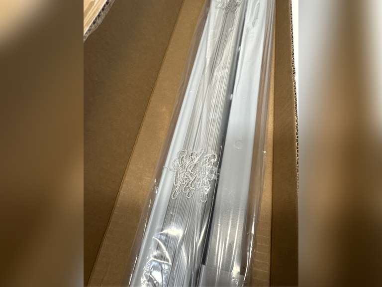 LazBlinds No Tools No Drill 1" Vinyl Mini Blinds, Cordless Blinds for Windows, Light Filtering Horizontal Window Blinds & Shades, 20" W x 48" H, Grey 30