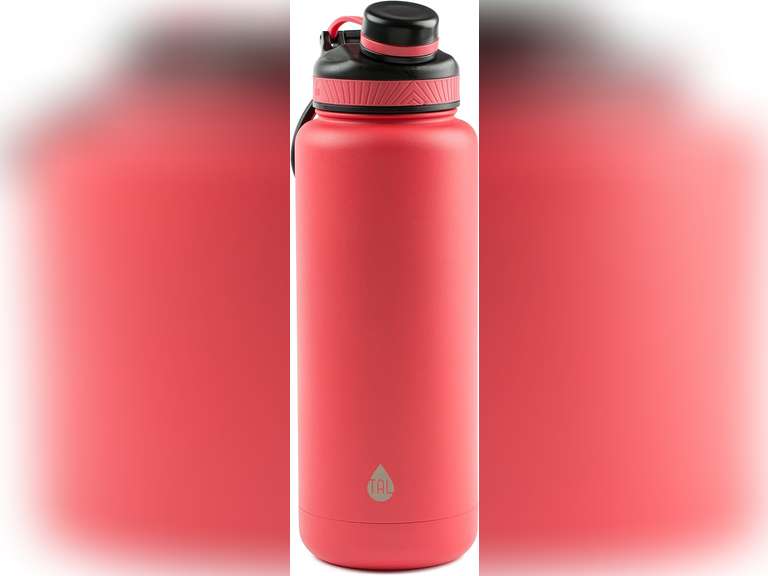 (Blue)MUHU TAL Water Bottle Double Wall Insulated Stainless Steel Ranger Pro Tumbler 40oz, Coral 33