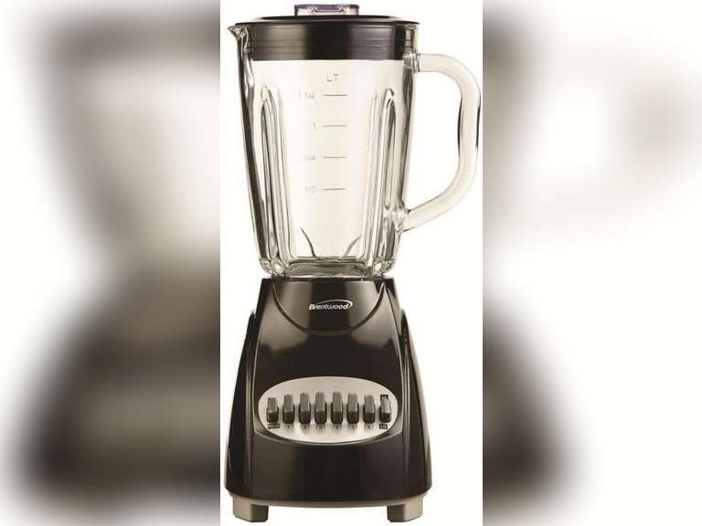 Brentwood JB-920B 12-Speed + Pulse Blender with Glass Jar, White 36