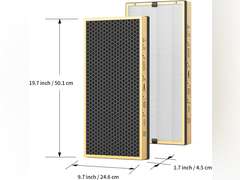 Jaf nda JF888 Replacement Filter, 2-Pack VOC Filters, with 4.4lb Activated Carbon & Granular SP-Permanganate, Remove Formaldehyde,VOCs,Smoke 95
