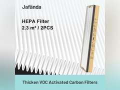 Jaf nda JF888 Replacement Filter, 2-Pack VOC Filters, with 4.4lb Activated Carbon & Granular SP-Permanganate, Remove Formaldehyde,VOCs,Smoke 95