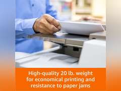 Amazon Basics Multipurpose Copy Printer Paper, 8.5" x 11", 20 lb, 8 Reams, 4000 Sheets, 92 Bright, White 44