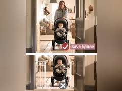 Momcozy Retractable Baby Gate, 33" Tall, Extends up to 55" Wide, Child Safety Baby Gates for Stairs, Doorways, Hallways, Indoor, Outdoor 41