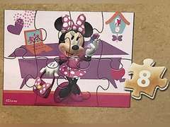 Disney Minnie Mouse 5 Wood Jigsaw Puzzles in Wood Storage Box 14
