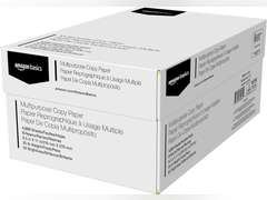 Amazon Basics Multipurpose Copy Printer Paper, 8.5" x 11", 20 lb, 8 Reams, 4000 Sheets, 92 Bright, White 44
