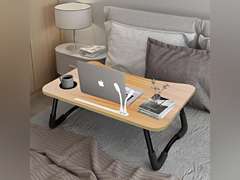 ICARE Laptop Bed Desk, Portable Foldable Laptop Lap Desk Tray Table with USB Charge Port/Cup Holder/Storage Drawer, for Bed/Couch/Sofa Working, Reading(similar model) 34