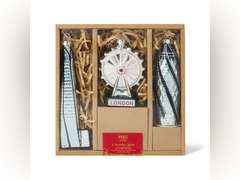 M&S 3ct Modern London Glass Christmas Tree Ornament Set 15