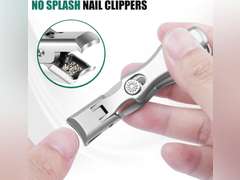 Nail Clippers for Men Thick Nails with Catcher, Upgraded Slanted Ingrown Toenail Clippers for Seniors, No Splash Fingernail Clipper with Wide Jaw Opening, Heavy Duty Nail Clipper for Thick Toenails 14