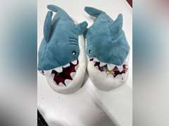 Kids. Shark Blue S: Machine Washable, Slip-On, Non-Marking Sole, Small 20