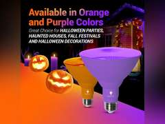Bluex Bulbs 2 Pack LED Par38 Flood Purple Light Bulb - 18W (120Watt Equivalent) - Dimmable - E26 Base LED Lights, Party Decoration, Porch, Home Lighting, Holiday Halloween Purple Flood Lights Bulb. 20
