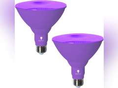Bluex Bulbs 2 Pack LED Par38 Flood Purple Light Bulb - 18W (120Watt Equivalent) - Dimmable - E26 Base LED Lights, Party Decoration, Porch, Home Lighting, Holiday Halloween Purple Flood Lights Bulb. 20