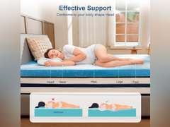 2 Inch Gel Memory Foam Mattress Topper, Queen Size Cooling Bed Topper for Back Pain & Pressure Relief 49