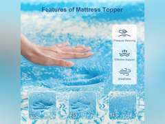 2 Inch Gel Memory Foam Mattress Topper, Queen Size Cooling Bed Topper for Back Pain & Pressure Relief 49