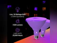 Bluex Bulbs 2 Pack LED Par38 Flood Purple Light Bulb - 18W (120Watt Equivalent) - Dimmable - E26 Base LED Lights, Party Decoration, Porch, Home Lighting, Holiday Halloween Purple Flood Lights Bulb. 20