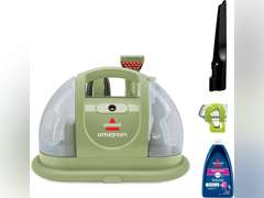 BISSELL Little Green Multi-Purpose Portable Carpet and Upholstery Cleaner, Car and Auto Detailer, with Exclusive Specialty Tools, Green, 1400B 100