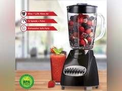 Brentwood JB-920B 12-Speed + Pulse Blender with Glass Jar, White 36