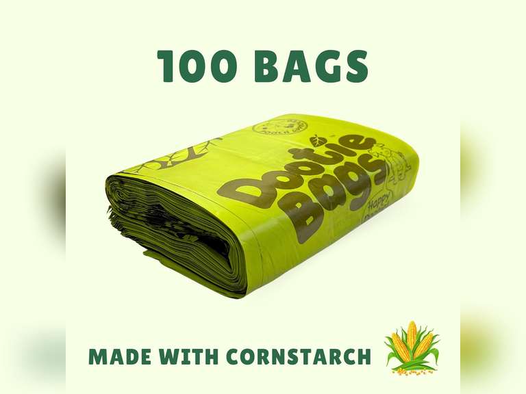 Pooch Approved Dootie Bags - Dog Poop Bags - Tie-Handles - 100 Count Dootie Strong Leakproof Bags - Perfect for Dogs & Cats - Litter - Pet Waste Cleanup - Swivel Bin & GoGo Stik Scoopers 19