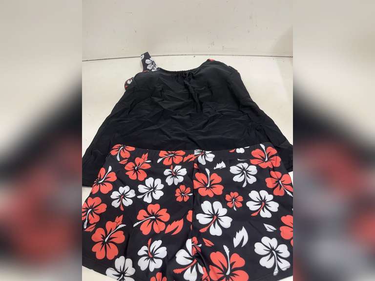 SOLY HUX Women's Tankini Swimsuits 2 Piece Floral Swim Tank Top with Shorts Bathing Suits Summer Beachwear size xl 29