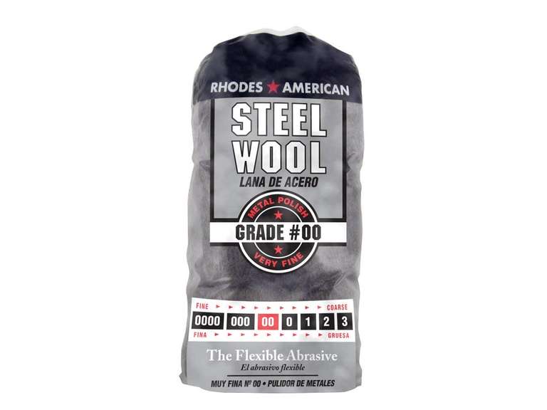 Homax Rhodes American Metal Polishing Steel Wool, Very Fine Grade #00, 12 Pads 5