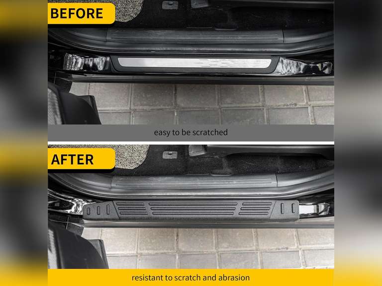 Door Sill Protector Compatible with 2020-2025 Hyundai Palisade Door Step Protector Side Edge Step Guard Car Door Dust Shield Cover 2024 Palisade Exterior Accessories 40