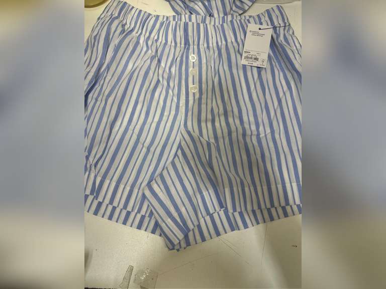 Women's Sonoma Goods For Life Striped Poplin Boxer Pajama Shorts size S 15
