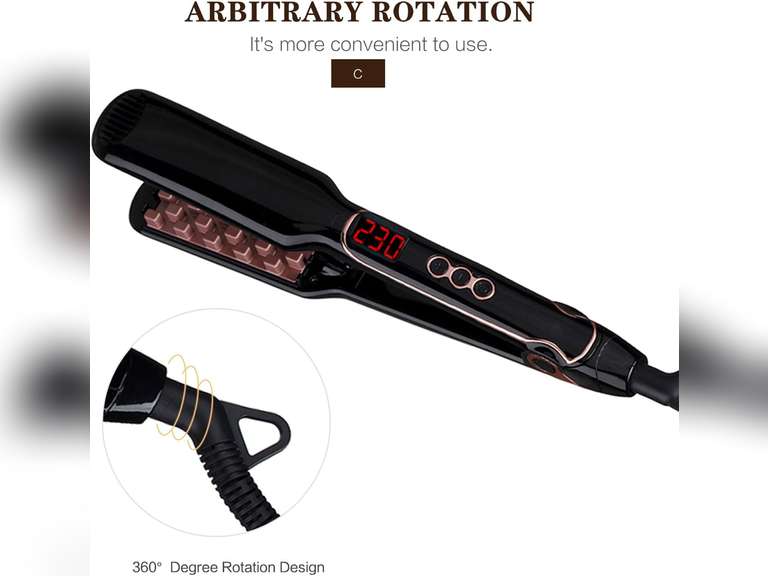 Hair Styler Hair Curler Hair Curling Iron Ceramic Professional Hair Curler Hair Styling Tools Hair Styler Wand Curler Irons color: white 49