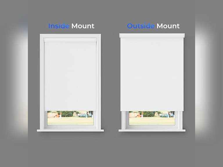 (Different model) Blackout Roller Shades for Windows - 49" W x 72" L - White, Over 2,000 Custom Sizes, Cordless, Dual Layer Fabric for Advanced Light Blockage, Thermal Insulated Privacy Blinds 38